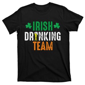 St Patrick's Irish Beer Drinking Team Ireland Flag Clover T-Shirt