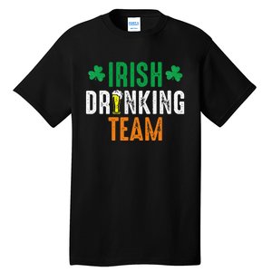 St Patrick's Irish Beer Drinking Team Ireland Flag Clover Tall T-Shirt