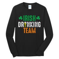 St Patrick's Irish Beer Drinking Team Ireland Flag Clover Tall Long Sleeve T-Shirt