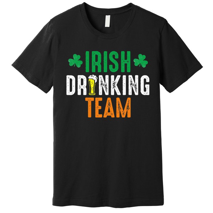 St Patrick's Irish Beer Drinking Team Ireland Flag Clover Premium T-Shirt