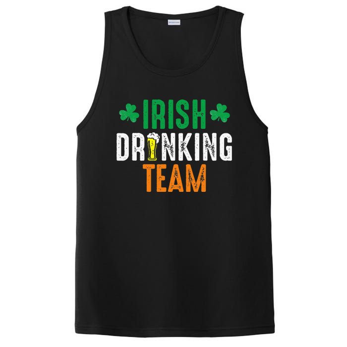 St Patrick's Irish Beer Drinking Team Ireland Flag Clover PosiCharge Competitor Tank