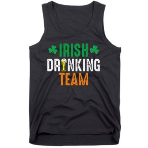 St Patrick's Irish Beer Drinking Team Ireland Flag Clover Tank Top