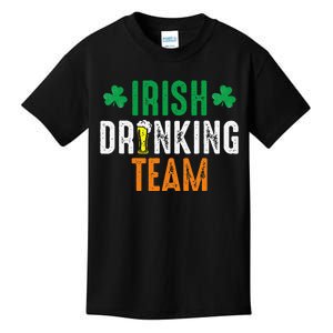 St Patrick's Irish Beer Drinking Team Ireland Flag Clover Kids T-Shirt