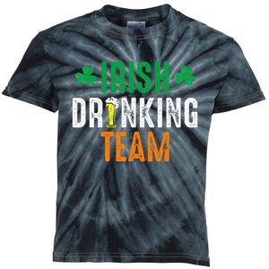 St Patrick's Irish Beer Drinking Team Ireland Flag Clover Kids Tie-Dye T-Shirt