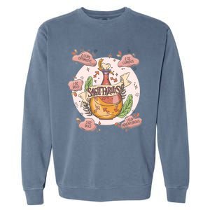 Sagittarius Potion Ingredients Funny Magical Astrology Gift Garment-Dyed Sweatshirt