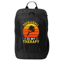 Sunset Pickleball Is My Therapy Paddles Sport Gift Pickleball Team City Backpack