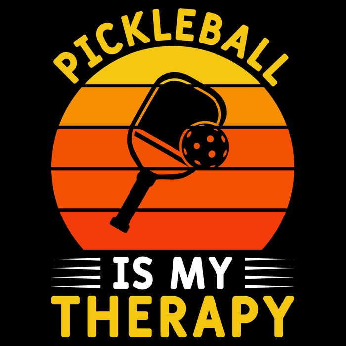 Sunset Pickleball Is My Therapy Paddles Sport Gift Pickleball Team City Backpack