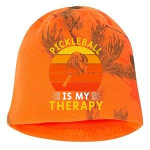 Sunset Pickleball Is My Therapy Paddles Sport Gift Pickleball Team Kati - Camo Knit Beanie