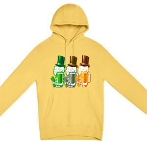 St Patrick's Irish Beer Ing Team Ireland Flag Clover Gift Premium Pullover Hoodie