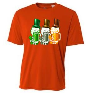 St Patrick's Irish Beer Ing Team Ireland Flag Clover Gift Cooling Performance Crew T-Shirt