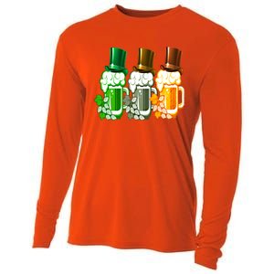 St Patrick's Irish Beer Ing Team Ireland Flag Clover Gift Cooling Performance Long Sleeve Crew