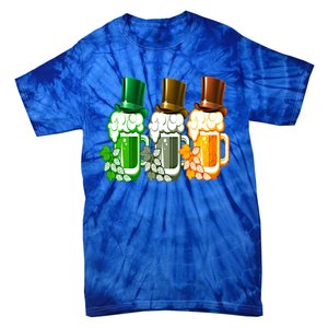 St Patrick's Irish Beer Ing Team Ireland Flag Clover Gift Tie-Dye T-Shirt