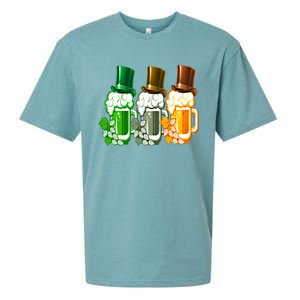 St Patrick's Irish Beer Ing Team Ireland Flag Clover Gift Sueded Cloud Jersey T-Shirt