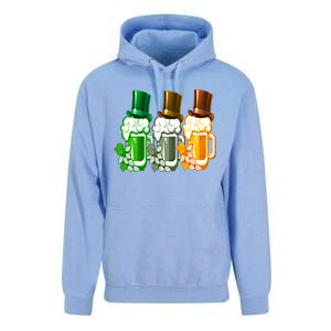 St Patrick's Irish Beer Ing Team Ireland Flag Clover Gift Unisex Surf Hoodie