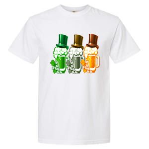 St Patrick's Irish Beer Ing Team Ireland Flag Clover Gift Garment-Dyed Heavyweight T-Shirt