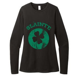 St Patricks Ireland Shamrock Proud Irish Slainte Gift Womens CVC Long Sleeve Shirt