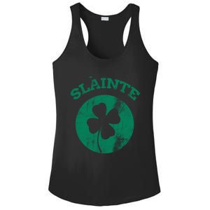 St Patricks Ireland Shamrock Proud Irish Slainte Gift Ladies PosiCharge Competitor Racerback Tank