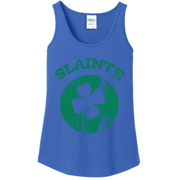 St Patricks Ireland Shamrock Proud Irish Slainte Gift Ladies Essential Tank