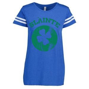 St Patricks Ireland Shamrock Proud Irish Slainte Gift Enza Ladies Jersey Football T-Shirt