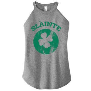 St Patricks Ireland Shamrock Proud Irish Slainte Gift Women's Perfect Tri Rocker Tank