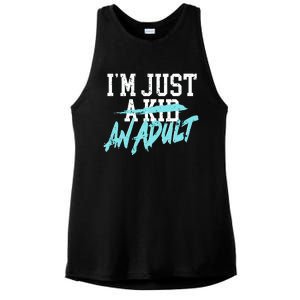 Simple Plan Im Just And Life Is A Nightmare Ladies PosiCharge Tri-Blend Wicking Tank