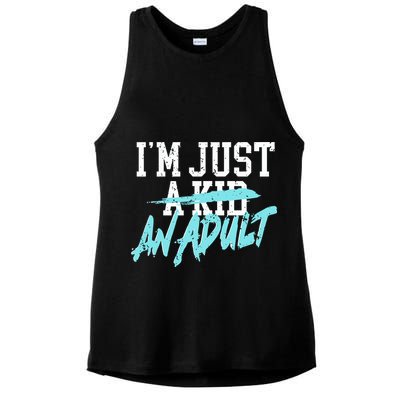 Simple Plan Im Just And Life Is A Nightmare Ladies PosiCharge Tri-Blend Wicking Tank