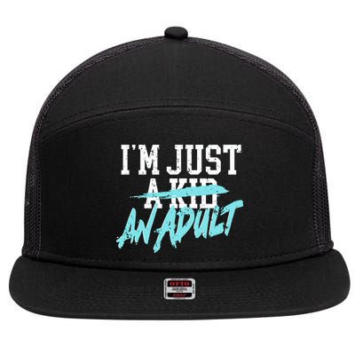Simple Plan Im Just And Life Is A Nightmare 7 Panel Mesh Trucker Snapback Hat