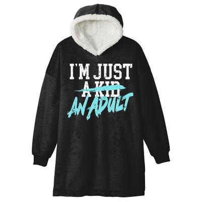 Simple Plan Im Just And Life Is A Nightmare Hooded Wearable Blanket