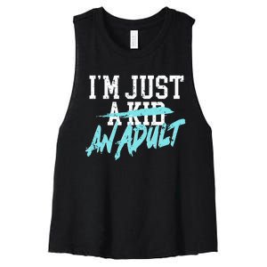 Simple Plan Im Just And Life Is A Nightmare Women's Racerback Cropped Tank