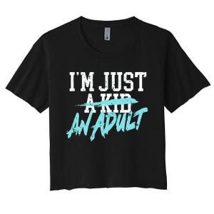 Simple Plan Im Just And Life Is A Nightmare Women's Crop Top Tee