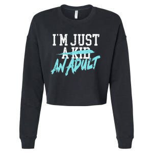 Simple Plan Im Just And Life Is A Nightmare Cropped Pullover Crew