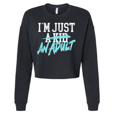 Simple Plan Im Just And Life Is A Nightmare Cropped Pullover Crew