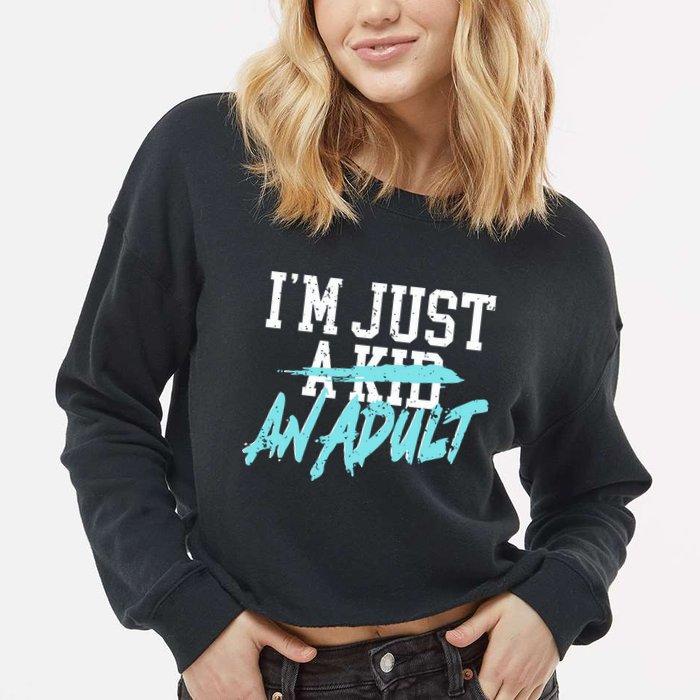 Simple Plan Im Just And Life Is A Nightmare Cropped Pullover Crew