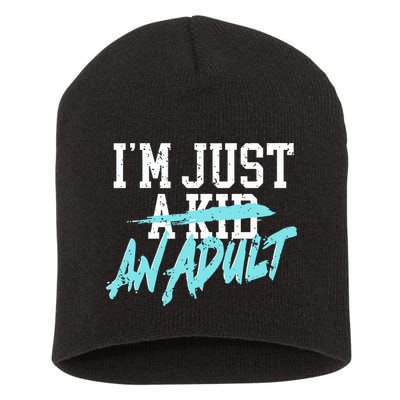 Simple Plan Im Just And Life Is A Nightmare Short Acrylic Beanie
