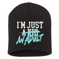 Simple Plan Im Just And Life Is A Nightmare Short Acrylic Beanie