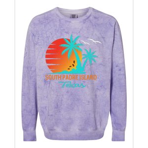 South Padre Island Beach Colorblast Crewneck Sweatshirt