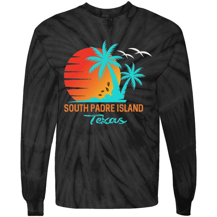 South Padre Island Beach Tie-Dye Long Sleeve Shirt