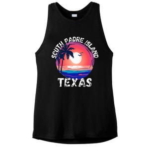 South Padre Island Souvenirs Ladies PosiCharge Tri-Blend Wicking Tank