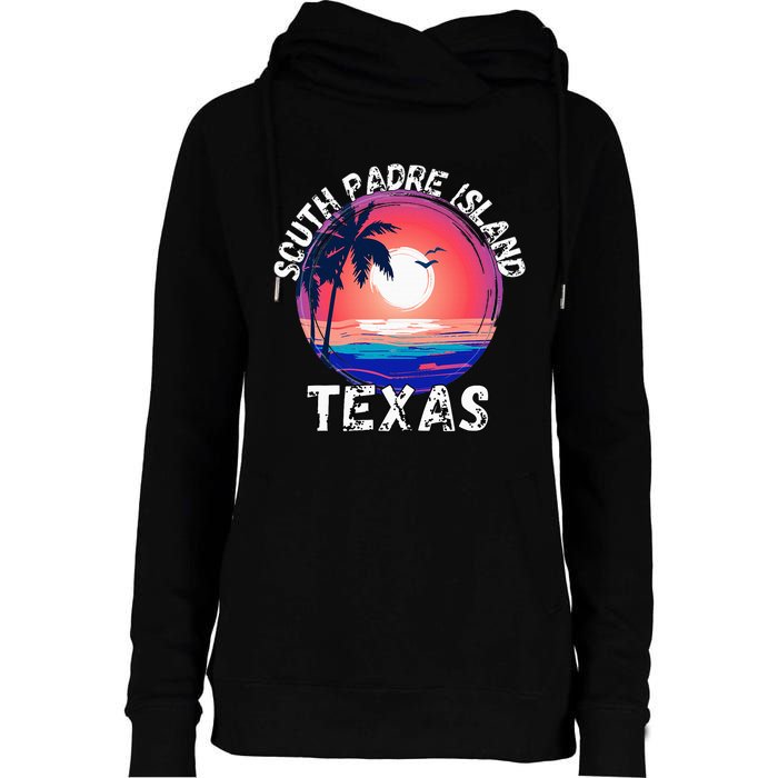 South Padre Island Souvenirs Womens Funnel Neck Pullover Hood