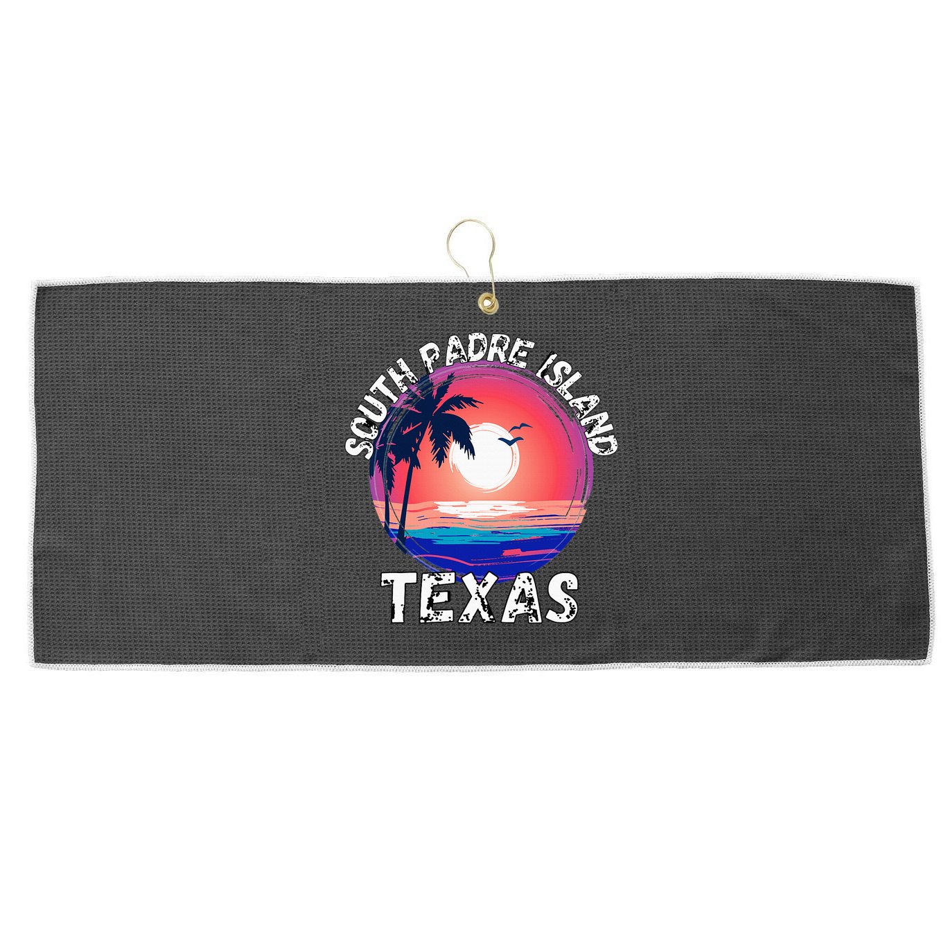South Padre Island Souvenirs Large Microfiber Waffle Golf Towel