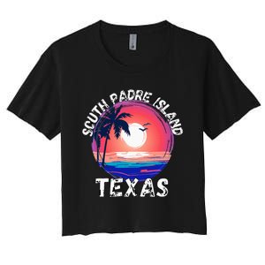 South Padre Island Souvenirs Women's Crop Top Tee