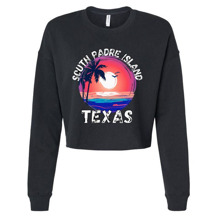 South Padre Island Souvenirs Cropped Pullover Crew