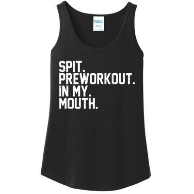 Spit Preworkout In My Mouth Ladies Essential Tank