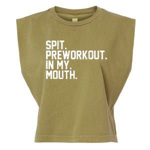 Spit Preworkout In My Mouth Garment-Dyed Women's Muscle Tee