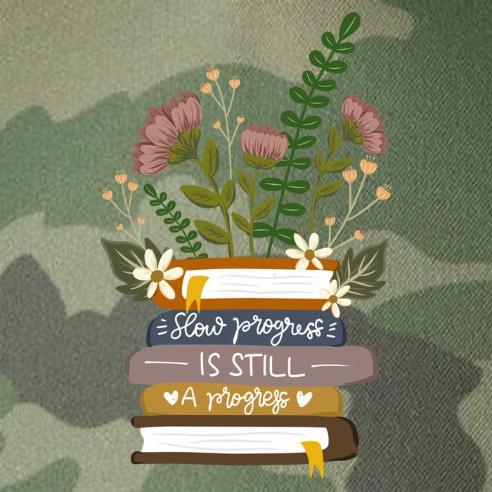 Slow Progress Is Still Progress Book Lover Legacy Tie Dye Trucker Hat