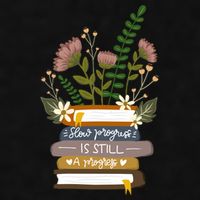 Slow Progress Is Still Progress Book Lover Ladies PosiCharge Tri-Blend Wicking Tank
