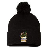 Slow Progress Is Still Progress Book Lover Pom Pom 12in Knit Beanie