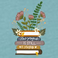 Slow Progress Is Still Progress Book Lover Sueded Cloud Jersey T-Shirt