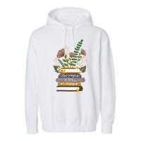 Slow Progress Is Still Progress Book Lover Garment-Dyed Fleece Hoodie