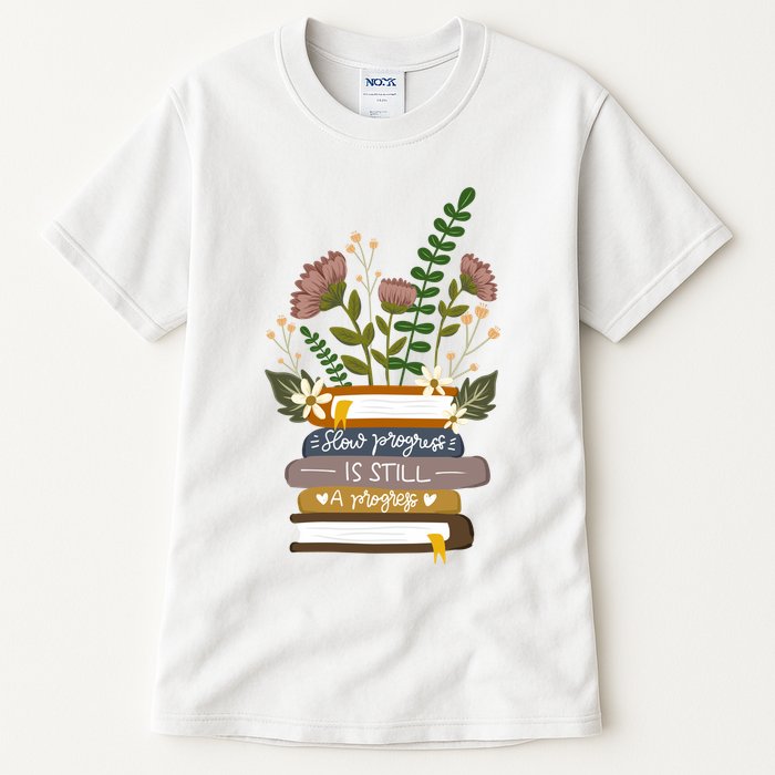 Slow Progress Is Still Progress Book Lover Tall T-Shirt
